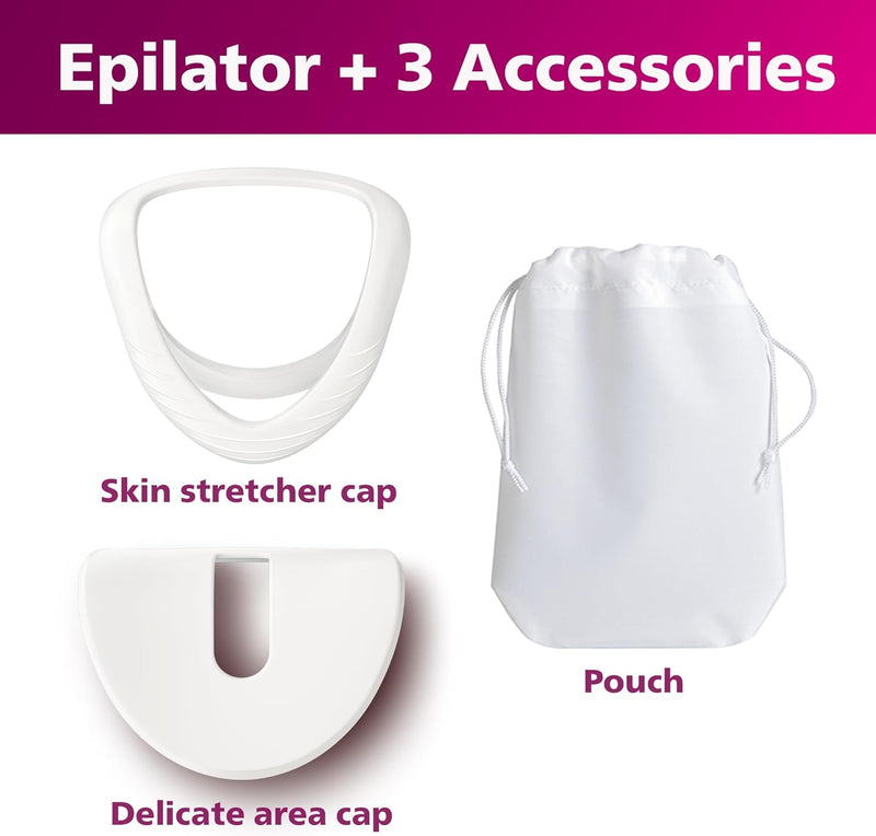 Philips Beauty Epilator Series 8000 for Women, with 3 Accessories, BRE700/04 Infinity Warehouse