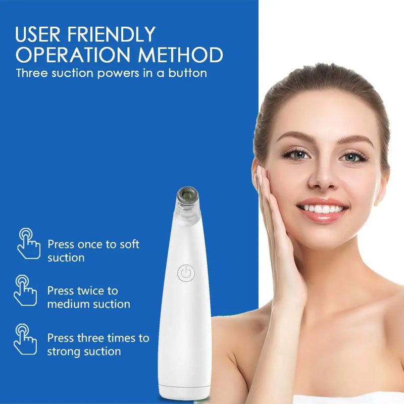 NEWDERMO 2-IN-1 Microdermabrasion Rechargeable Machine For Facial And Body,Electric Blackhead Remover Pore Vacuum Cleaner-With 5 Suction Heads Replaceable (White) NEWDERMO Store