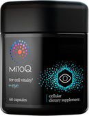 MitoQ +Eye Advanced CoQ10 Antioxidant - Contains Mitoquinol Mesylate, Lutein, Zeaxanthin, Bilberry, Maritime Pine Bark - Supports Eye Health, Blue Light Filtration & Cell Vitality (60 Capsules) Infinity Warehouse