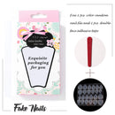 Asooll 24PCS Ballerina Matte Press on Nails Pink Fashion Long Oval False Nails Artificial Acrylic Full Cover Party Fake Nail Patches for Women and Girls Asooll