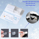 Nose Piercing Kit Nose Piercing Gun Disposable Safe Sterile Piercing Unit For Self Nose Studs Gold Color Piercing Gun Kit Tool Body Jewelry 1 Units (2mm White CZ-G201