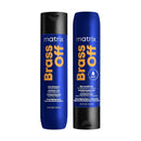 MATRIX Brass Off Blue Shampoo and Pigmented Conditioner Set - Tones and Removes Brassy Orange Undertones, For Color Treated Hair or Lightened Brunettes, Premium Salon Conditioner & Vegan Infinity Warehouse