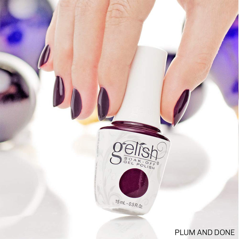 Gelish Plum And Done Soak-Off Gel Polish, 0.5 oz. Gelish