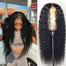 BLY 5x5 HD Transparent Lace Front Wigs Human Hair Deep Wave Lace Closure Wig 18 Inch 180% Density Pre Plucked Wigs for Black Women Natural Color Full & Thick BLY Store