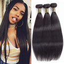 QTHAIR 12A Indian Straight Human Hair Bundles(10" 12" 14",100g,Natural Black) 100% Unprocessed Indian Virgin Straight Virgin Hair for Black Women QTHAIR Store