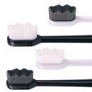 Extra Soft Toothbrush for Sensitive Gums and Teeth with 20,000 Ultra Soft Bristles. Micro-Nano Toothbrush. Excellent Cleaning Effect (2 Pack) (White Wave Bristle) Wimolek