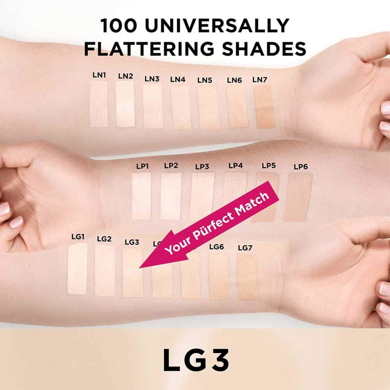 PÜR 4-in-1 Love Your Selfie Longwear Foundation & Concealer, LG3, 1.2 Fl Oz PÜR MINERALS