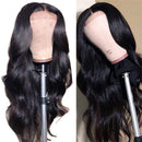 UNice 10A Body Wave Silk Base Fake Scalp Human Hair Closure Wigs for Black Women, Brazilian Virgin Hair Middle Part Lace Closure Wig Pre Plucked with Baby Hair 150% Density (14 inch) UNICE Store