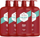 Old Spice Body Wash for Men, 24/7 Shower Fresh with Lasting Scent, Red Collection, Swagger with Cedarwood Scent, 24 fl oz (Pack of 2) Infinity Warehouse