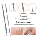10PCS Blackhead Remover Pimple Extractor Tool, Comedone Pimple Extractor Tool, Acne Kit for Blackhead, Whitehead Popping, Curved Blackhead Tweezers Kit ZZAMG