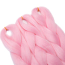 24 Inch Ombre Jumbo Braiding Hair Extensions Jumbo Braid Hair Ombre Long Jumbo Braids For Box Twist Braid Crochet Hair High Temperature Fiber 3 Tone Colored ( 5 Bundles, Pink ) S-noilite