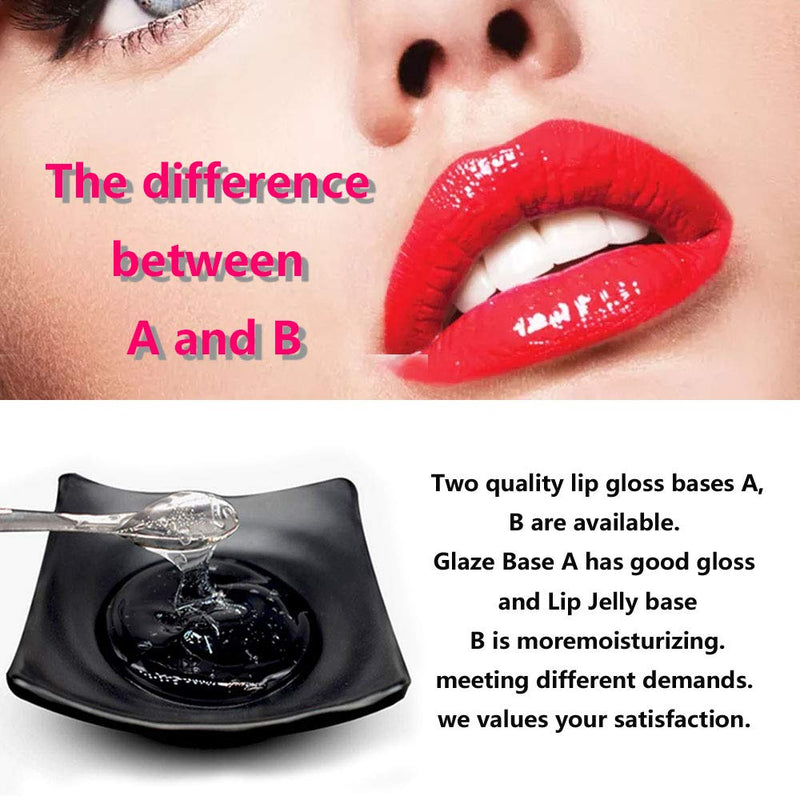 PARAMISS Lip Gloss Base 10 Ounce (350 ML) Clear Lip Gloss Non-Stick Moisturizing Versagel lip gloss base DIY Handmade Lip Gloss Lip Balms Lip Plumper Making Organic Lip Gloss Supplies . (A) PARAMISS