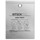 Kitsch Pro Bun Twist, Spin Pins, Corkscrew Hair Pins for Fast Bun, Spiral Screw Hair Pin/Hair Screw 3 Count (Black) Kitsch