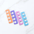 Toe Separators - Soft Two Tone Toe Spacers - Great Toe Cushions - Apply Nail Polish During Pedicure & Other Uses - Iridesi - 12 Pack Iridesi