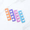 Toe Separators - Soft Two Tone Toe Spacers - Great Toe Cushions - Apply Nail Polish During Pedicure & Other Uses - Iridesi - 12 Pack Iridesi