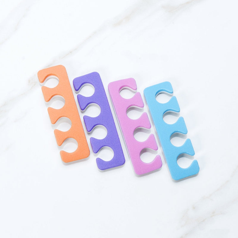 Toe Separators - Soft Two Tone Toe Spacers - Great Toe Cushions - Apply Nail Polish During Pedicure & Other Uses - Iridesi - 12 Pack Iridesi