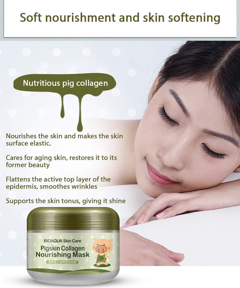 BIOAQUA Pigskin Bubble Clay Piggy Mask Clear Rejuvenation Skin Deep Plant Extracts Cleanse Nourishment Abundant Foam BIOAQUA