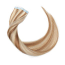 100% Remy Tape In Hair Extensions Real Human Hair Natural Seamless Skin Weft Invisible Hair Double Side Tape Hightlight Balayage Long Silk Straight(18'',50g/20pcs,