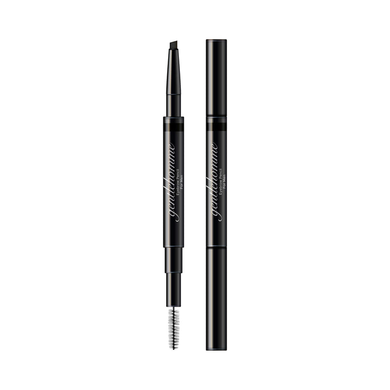 Gentlehomme Mens Eyebrow Pencil Black, Easily Shape Define Fill Eyebrows and Beard, 2 in 1 brush and ultra-thin pencil, Waterproof Smudge Proof Sweatproof, Durable and Long Lasting Gentlehomme