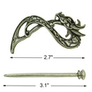 Tinsow 2 Pcs Silver Celtic Hair Slide Hairpins Hair Accessories Hair Clips, Creative Hair Barrette Minimalist Hair Claw Hair Pin Hair Accessories for Women (Style B S) Tinsow