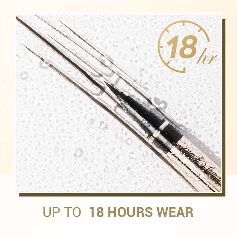 EYESEEK Black Liquid Eyeliner Matte No Skip Waterproof Eye Liners For Women,Smudge Proof Long Lasting Eyeliner Pen,Cruelty-free & Vegan EYESEEK
