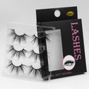 Maycaur 3 Pairs 5D Faux Mink False Eyelashes Makeup Fake Eyelashes 25mm Black Long Handmade Fluffy Soft Reusable Lashes Natural Look Maycaur