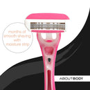 About Face Body Kai Complete 4-Blade Shaving System for Women; Minimizes Nicks & Cuts; Contains 9 Refill Cartridges & 2 Reusable Handles, 1 Count (Pack of 1) About Face