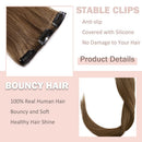 Hairro Clip in Hair Extensions 100% Human Hair Thin