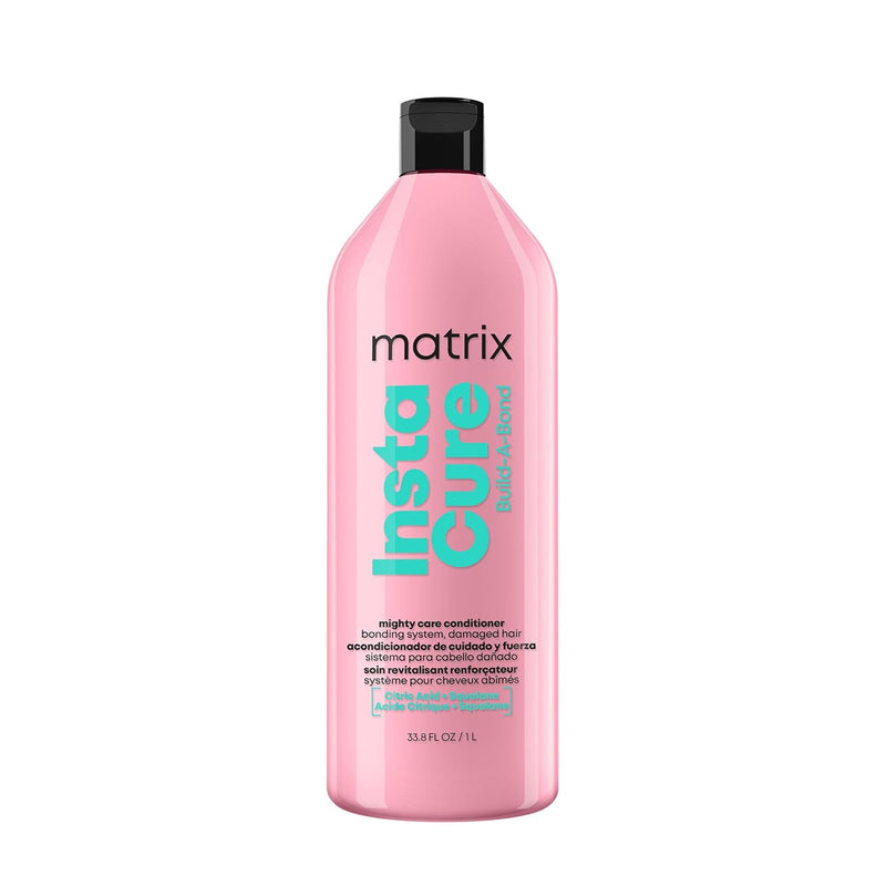 MATRIX Instacure Build-A-Bond Mighty Care Conditioner - Repairs Very Damaged Hair, Strengthens & Softens With Citric Acid & Squalane, Vegan, Sulfate & Paraben Free Infinity Warehouse