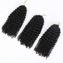 9 Bundles/lot Marlybob Crochet Hair 8 Inch Synthetic Braiding Hair curly Braids Kinky Curl Hair Bundles for Women(1B