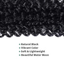 Toyotress Passion Twist Hair - 24 Inch 7packs Natural Black Water Wave Crochet Braids Synthetic Braiding Hair Extensions (24 Inch 7Packs, 1B) ToyoTress Store