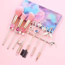 8 Pcs Sailor Moon Makeup Brush Set with Cute Pink Pouch, Cardcaptor Sakura Cosmetic Makeup Tool Sets & Kits for Daily Use and Valentine's Day/Thanksgiving/Birthday Gift Hamowtux