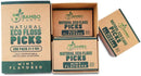 Natural Dental Floss Picks - Eco Friendly Cruelty Free & Vegan Tooth Flossers Pick Set with Biodegradable and Compostable BPA Free Handle & Zero Waste Packaging - 200 Pack (Mint Flavored) BAMBOEARTH Store