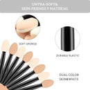 Eyeshadow Applicators,MORGLES Eyeshadow Brush Sponge Applicator 50pcs Disposable Eyeshadow Brush Eyeshadow Sponge Brush Eye Makeup Applicators(Black) MORGLES