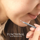 Teenitor Pimple Extractor Acne Treatment Tool Surgical Grade Blackhead Comedone Removal 2-In-1 Popper Tool For Face Nose Teenitor