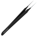 Ingrown Hair Tweezers | Pointed Tip | 2 Pack | Black | Precision Stainless Steel | Extra Sharp and Perfectly Aligned for Ingrown Hair Treatment & Splinter Removal For Men and Women | By Tweezees Tweezees