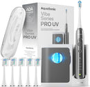 Vibe Series PRO – Ultra-Whitening Electric Toothbrush – 5 Modes & Smart Timers – UV Sanitizing Base – ADA Accepted (Optic White) Infinity Warehouse