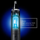 Panasonic Ear and Nose Hair Trimmer for Men with Vacuum Cleaning System, Powerful Motor and Dual-Edge Blades for Smoother Cutting, Wet/Dry – ER-GN70-K (Black) Panasonic