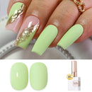 Double Rhythm 0.5 Oz Gel Nail Polish Neutral Natural Same Color Same Bottle Translucent Light Milky Pastel 15ML Manicure French Design Art DIY at Home (Pearl Green-B1146) Infinity Warehouse