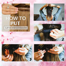 GOO GOO Clip in Hair Extensions Human Hair Balayage Chocolate Brown to Honey Blonde 20 Inch 120g 7pcs Remy Hair Extensions Real Natural Hair Straight GOO GOO