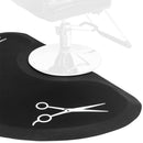 OmySalon 1/2'' Thick Anti Fatigue Mat for Hairstylist Standing, 3'x5' Barber Floor Matt with Scissor Under Salon Chair, Hair Cutting Hairdressing Equipment OmySalon
