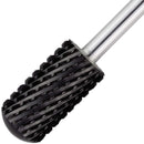 USA Pana 3/32" Safety Nail Carbide - Smooth Round Top Large Barrel Head for Electric Dremel Drill Machine - Grit Size: (5XC to Extra Fine) (Extra Coarse, Large Barrel - DLC Black) PANA Store
