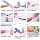 Makartt Poly Nail Extension Gel Kit Rainbow Color with Jelly Glitter Poly Nail Extension Gel Kit Bundle Makartt