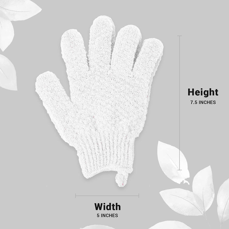 EXCLAIM BEAUTY Exfoliating Gloves Body Scrubber Gloves For Shower, Spa, Massage Shower Gloves Dual Texture Bath Gloves | Dead Skin Remover With Adjustable Straps Exclaim Beauty