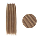 Sassina Remi Human Hair Halo Extensions Natural Straight Real Hair Piece With Invisible Fish Wire Highlight Chestnut Brown with Dark Dirty Blonde P6/12