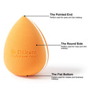 DUcare Foundation Brush with Makeup Sponges Flat Top Kabuki Brush Synthetic Professional Liquid Blending Mineral Powder Beauty Makeup Blender DUcare