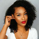 BLY 7A Mongolian Afro Kinky Curly Human Hair 3 Bundles Unprocessed Hair Weave Weft Big Hair for African American Women Natural Color (20/22/24 Inch) BLY