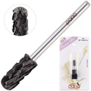 USA Pana 3/32" Safety Nail Carbide - Smooth Round Top Small Barrel Head for Electric Dremel Drill Machine (Black, Silver, Gold - 5XC to Extra Fine Grit) (5X Coarse, Small Barrel - DLC Black) PANA