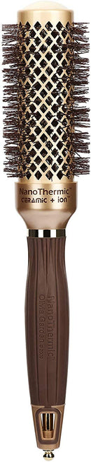 Olivia Garden NanoThermic Ceramic + Ion Round Thermal Hair Brush NT-34 (1 1/4") Olivia Garden