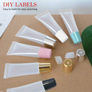 100 PACK 10ml Lip Gloss Tubes with 50 x Silver Caps + 50 x Blue Caps AMORIX